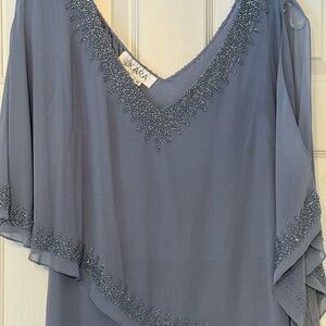 J Kara Smoky Blue Women's Dress Mother of the bride dress